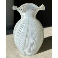 Ваза стекло Неман Федорков винтаж 12см