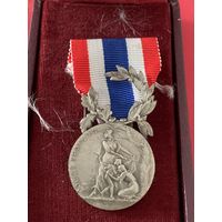 Почётная медаль Национальной полиции Серебро.Франция