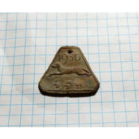 Собачий жетон 1930 Мотыкалы