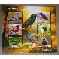 СЕРИЯ Блоков птицы   фауна  MNH