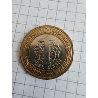 Турция 1 лира 2009