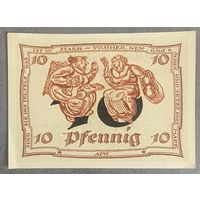 Нотгельд 10 пфеннигов 1921 год. Арнштадт. Веймарская республика