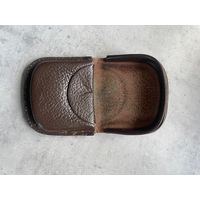 Кошелёк для монет, монетница. Кожа. СССР. Производство Прибалтика или ГДР. 1970-е Винтаж