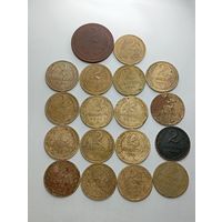 2 копейки СССР 1924 , 1926 , 1928 , 1929 , 1930 , 1931 , 1932 , 1933 , 1934 , 1935 , 1936 , 1937 , 1938 , 1940 , 1941 , 1946 , 1953 , 1955 года .