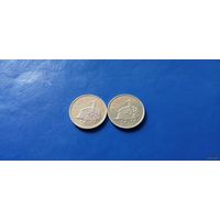 1 лат 2012 год Латвия Ежик (Состояние на фото,в одном лоте одна монета)