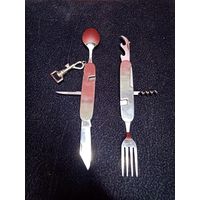 С рубля без мц. туристический набор нержавейка 11х3х3см, 160гр