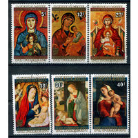 Бурунди - 1977г. - Рождество. Картины - 6 марок - полная серия, гашёные с клеем [Mi 1429 A - 1434 A]. #3-Bu-101-KS-2