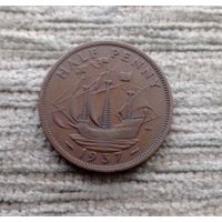 Werty71 Великобритания 1/2 пенни 1937 Георг 6 Корабль