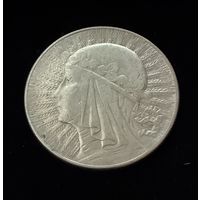 5 злотых 1934 г.  Польша.  Ядвига.  Серебро