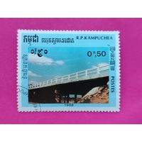 Камбоджа. Архитектура. ( 1 марка ) 1988 года. 9-24.