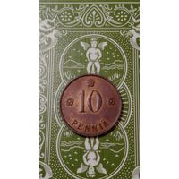 Финляндия 10 пенни 1938