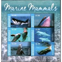 2015 Микронезия 6vKL Морская фауна - Киты, Дельфины 14,00 евро