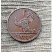 Werty71 Ирландия 1 пенни 1948 наседка с цыплятами