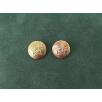 Пара погонных пуговиц СССР. Репарация Германии, клейма.