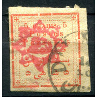 Персия (Иран) - 1902г. - марки для Тегерана, 5 Ch - 1 марка - гашёная [Mi 153]. #4-W1-133-A-1