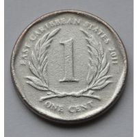 Восточные Карибы, 1 цент 2011 г.
