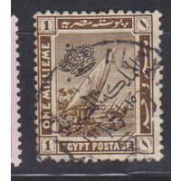 Флот Парусники  Египет 1922 год лот 16 С НАДПЕЧАТКОЙ