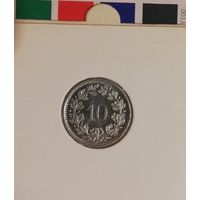 Швейцария 10 раппенов 2007