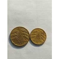 Монетки Германии (1923. 1925) годов