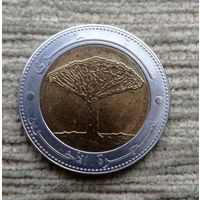 Werty71 Йемен 20 риалов 2004 Драконово дерево Драцена биметалл