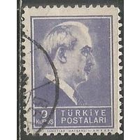 Турция. Мустафа И.Инёню. Второй Президент. 1942г. Mi#1144.