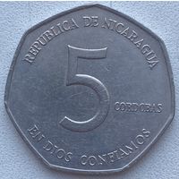 Никарагуа 5 кордоба 1980 г.