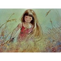 Открытка чистая 10х15 см. Художница Екатерина Бабок ( 2014 год )
