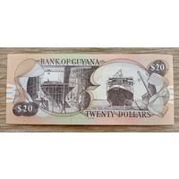 Werty71 Гайана 20 долларов 2018 UNC банкнота Корабль Водопад Кайетур