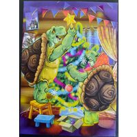 Новогодняя открытка. Худ.М.Литвинов. Россия.