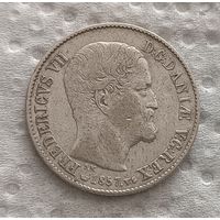 Дания 16 скиллингов 1857