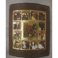Икона "Двунадесятые Праздники" с ковчегом (30х35,5х2,4 см
