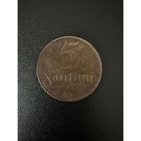 5 сантимов 1922 года . Хорошее состояние. С 1 рубля