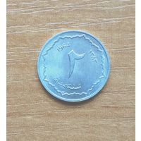 Алжир 2 сантима 1964 г. UNC