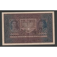 Польша 5000 марок 1919 года. Серия III AS. Тип P-31(2). Состояние XF-