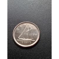 Канада 10 центов 2020 г.