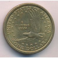 1 доллар США 2000 год Сакагавея Парящий орел двор Р _состояние XF