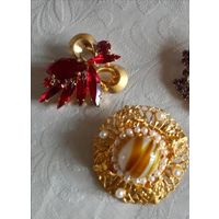 Винтажные броши. Чехословакия.