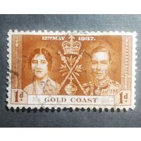 Марка Золотой берег 1937 год