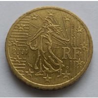 50 евроцентов 2001. Франция.