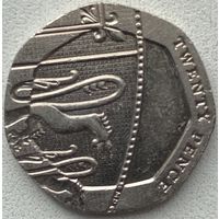 Великобритания 20 пенсов 2011 г.