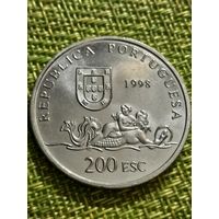 Португалия 200 эскудо 1998 г ( Мозамбик , корабль )