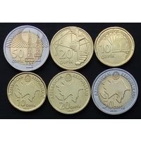 Азербайджан 2021, 2023 г., новый тип, набор 6 монет