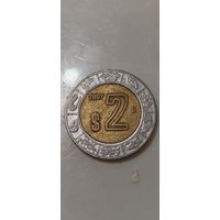 Мексика 2 песо 2007