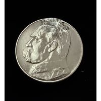 5 злотых 1935 г. Юзеф Пилсудский. Польша. Серебро