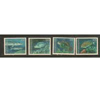 Микронезия-1993 (Мих.294-297) , ** , Морская фауна, Рыбы (полная серия)