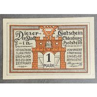 Нотгельд 1 марка 1922 год Ольденбург. Веймарская республика.