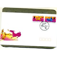 КОНВЕРТ ОСТРОВ РОЖДЕСТВА (АВСТРАЛИЯ)   КПД 2003, код козы   2 марки