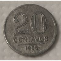 Бразилия 20 сентаво, 1959 (1-4-54)