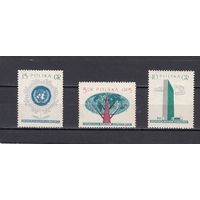 Польша. 1957. 3 марки. Michel N 998-1000 (2,4 е)