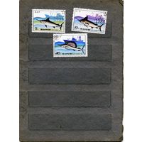 КНДР, 1984,  РЫБЫ,     серия 3м  гашен